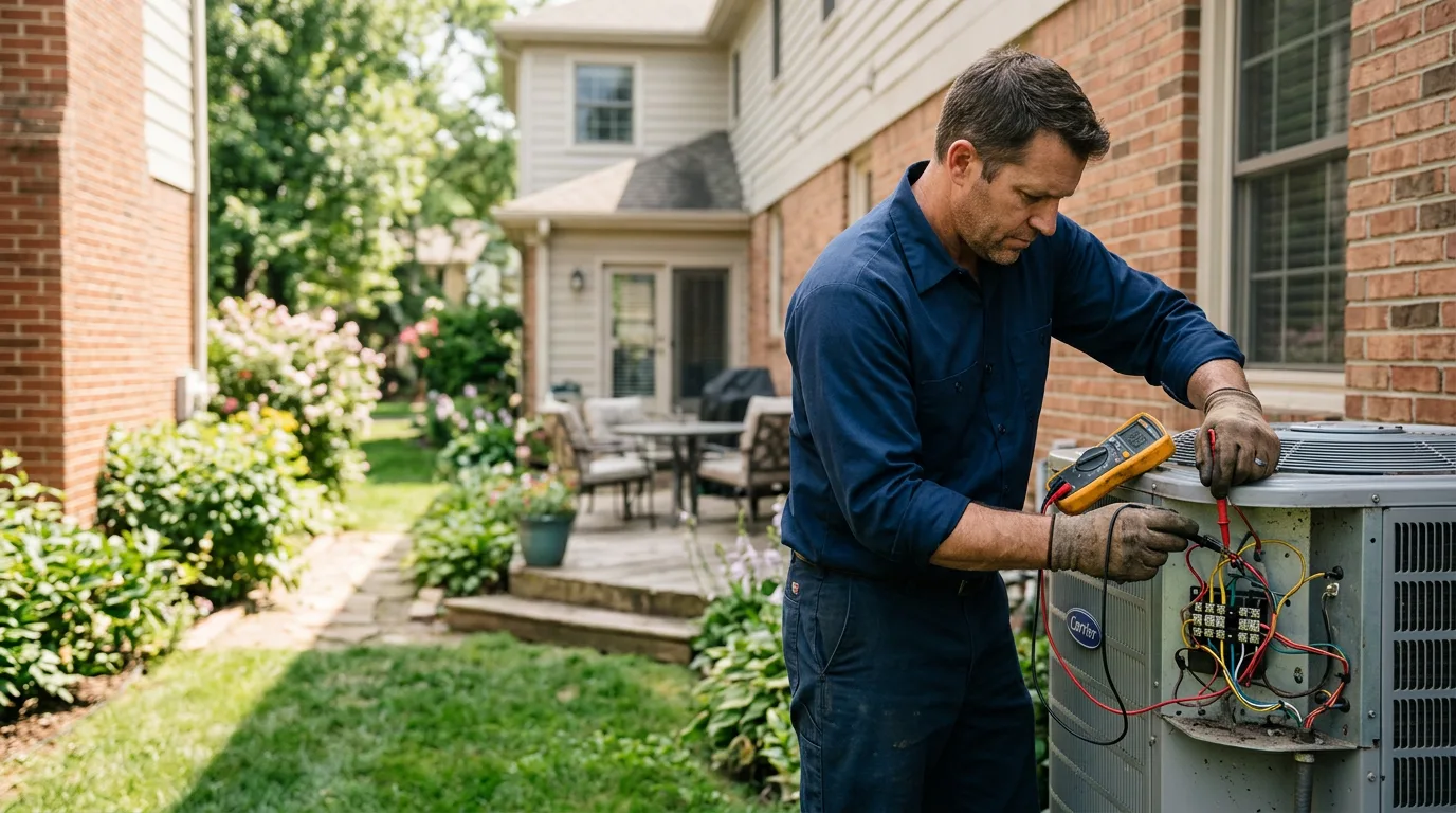 HVAC technician working near Jarratt, VA